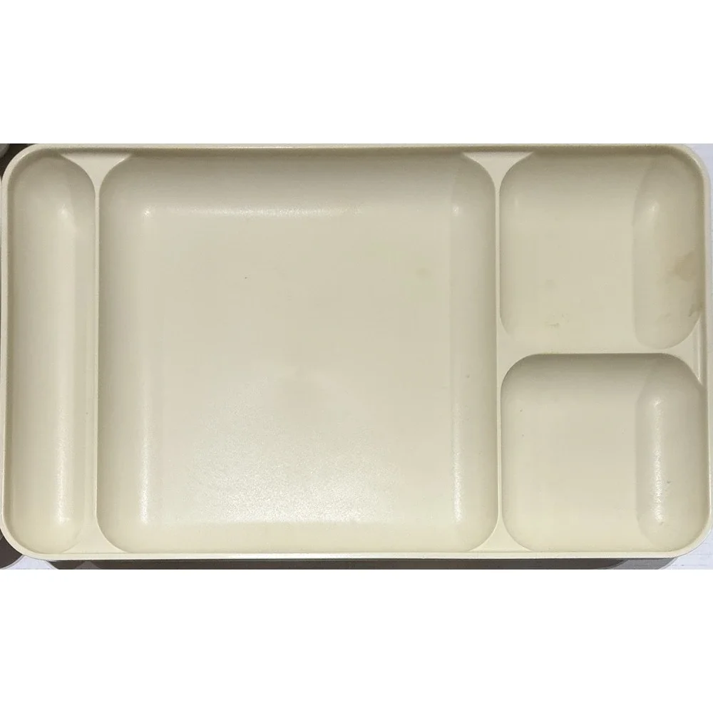 TUPPERWARE - Plastic Vintage‎ Divided Serving TV Snack Trays - Set of 6